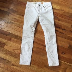 Anthro mixed media pants